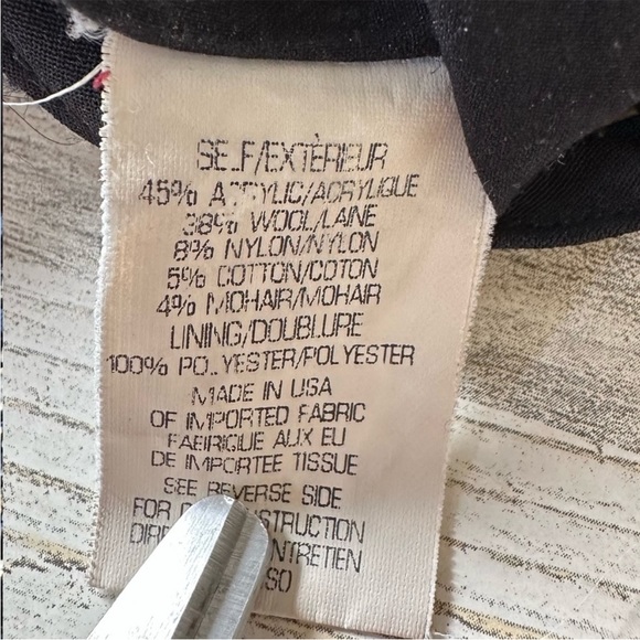 Theory Tweed Wool Blend Sleeveless Mini Sheat Dress with Pockets Sz 0 Black - Picture 12 of 12